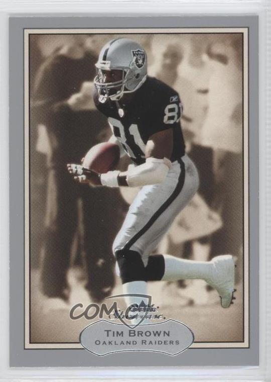2003 Fleer Showcase Tim Brown #51 HOF w1s