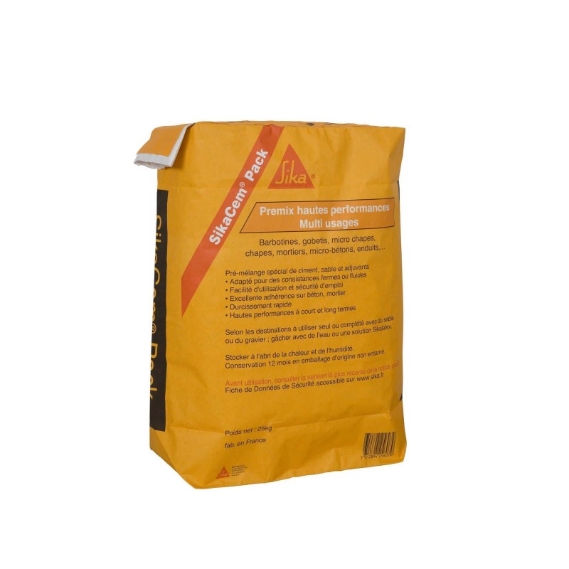 SIKA SikaCem Pack pour éviter les fissures du béton mortier sac de 25kg