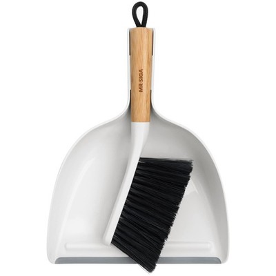 Dustpan and Brush Set, Portable Cleaning Brush and Dustpan Combo with Bamboo ...