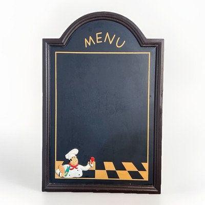 Vintage Chef Menu Chalkboard Wall Sign 3D Kitchen Bistro Decor 23  x 15.5 