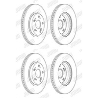 2X Jurid Bremsscheiben Vorne 293Mm BelÜFtet Passend FÜR Honda Civic HR-V |