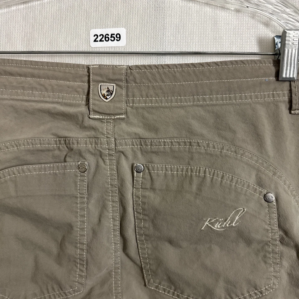 Женские шорты Kuhl размер 8 бежевый хлопок свободный ассортимент 7 дюймов внутренний шов хлопок верхняя одежда - Изображение 4 из 4