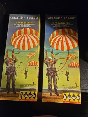 Vintage (1959) HAWK Kit No.518:98, PARACHUTE ASSAULT, 1/48, NOB
