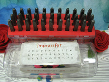 IMPRESS ART, METAL JEWELRY STAMPS, SCARLETT'S SIGNATURE Upper Case FULL Alphabet
