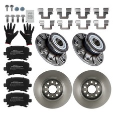Bremsscheiben Bremsbeläge Radnabe Hinten For Audi A3 Sportback 8PA VW Golf VI