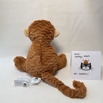Jellycat MEDIUM Fuddlewuddle Monkey BNWT - 100% Authentic