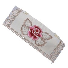 Table ovale brodée rose rustique pour coureur 40 par 85 CM pour maison pour tab