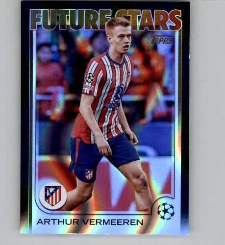 Arthur Vermeeren - 2024-25 Topps UEFA Club Competitions - Black FlowFractor