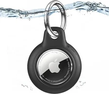 Waterproof Airtag Holder with Apple Airtags Keychain, Hard PC Air Tag Case