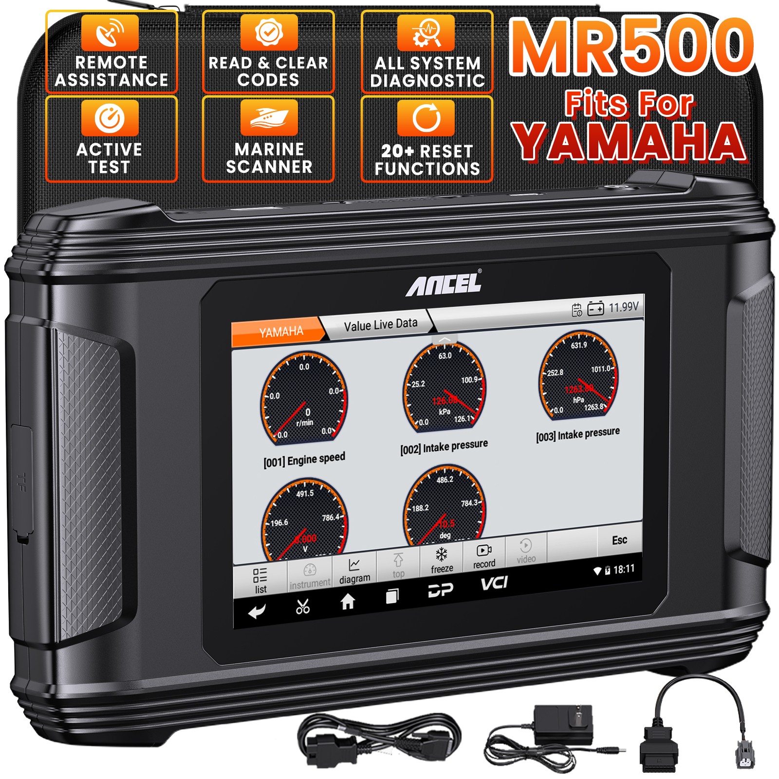 Marine Diagnostic Tool for Yamaha (2003–2026) – Jet Ski Outboard Engine Scanner