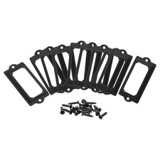 Metal Label Holders, 70x33mm 10pcs File Name Card Tag Label Frame, Black