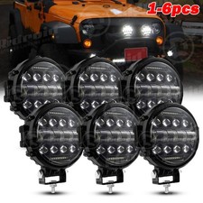 7 Inch Round Led Pods Work Light Bar Driving Fog Headlight Truck Off Road 4wd 7 Inch Round Led Pods Work Light Bar Driving Fog Headlight Truck Off Road 4wd