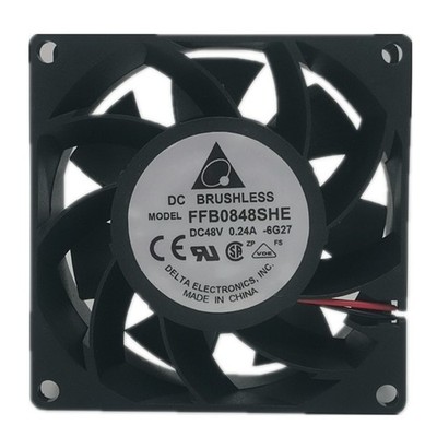   new one FFB0848SHE 48V 0.24A 8cm industrial computer server cooling fan #zc