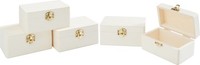 Vbs HolzkäStchen Set 5 StüCk 10X6X5 Cm Ideal FüR Basteln Und Dekoration