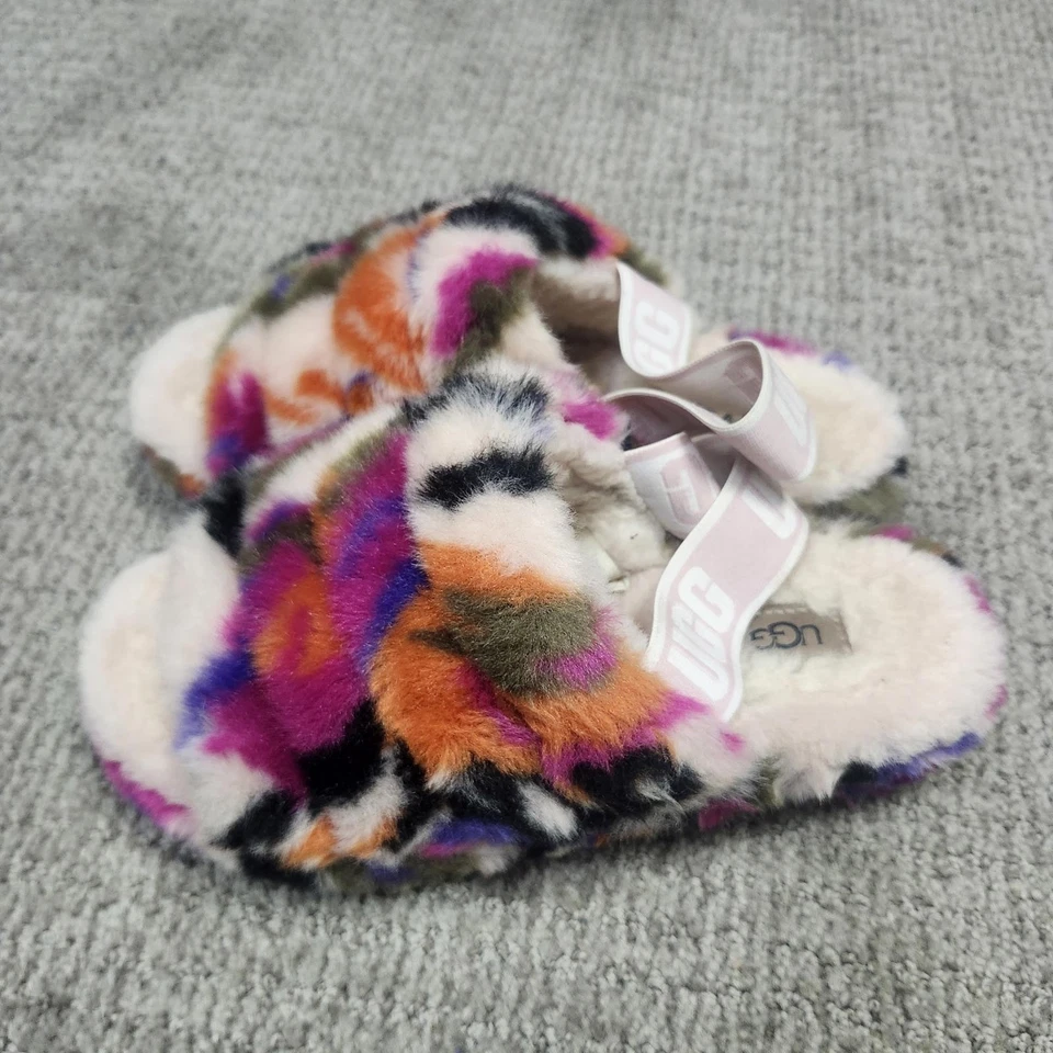 Тапочки UGG разноцветные женские размер 6 без шнурков  - Изображение 3 из 4