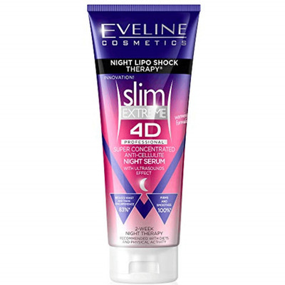 Eveline SLIM 4D EXTREME Concentrated Night Anti Cellulite Body Night Serum 250ml