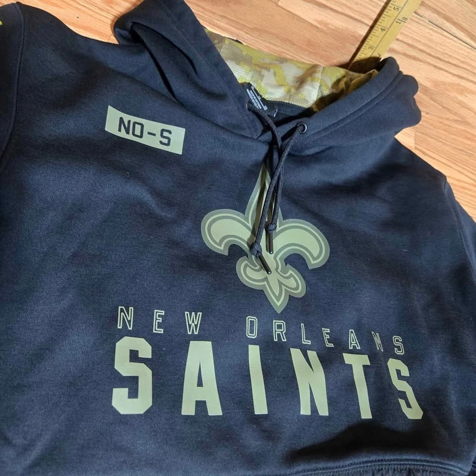 Sudadera con capucha New Orleans Saints Salute To Service Nike Dri-Fit para hombre XL/TG [T35/43] Foto 3 de 4