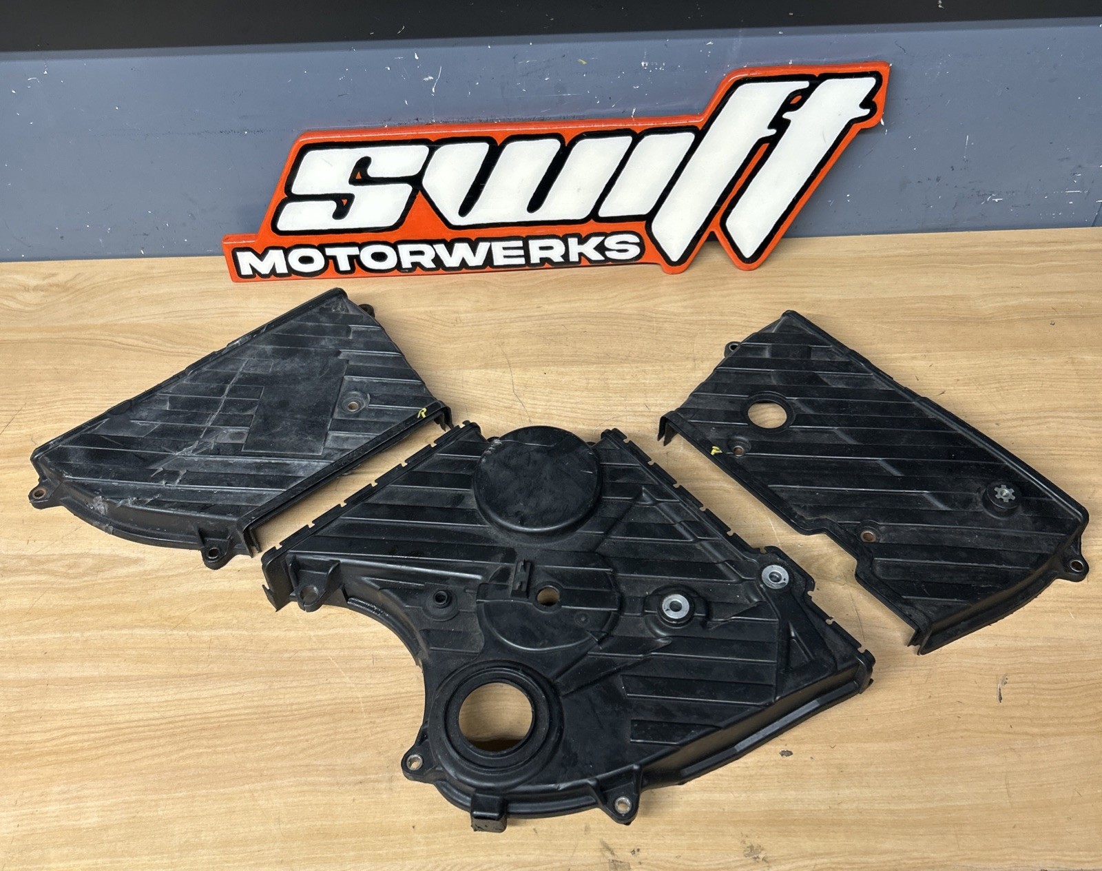 91-05 ACURA NSX TIMING BELT COVER SET FRONT, REAR AND LOWER TIMING COVER OEM