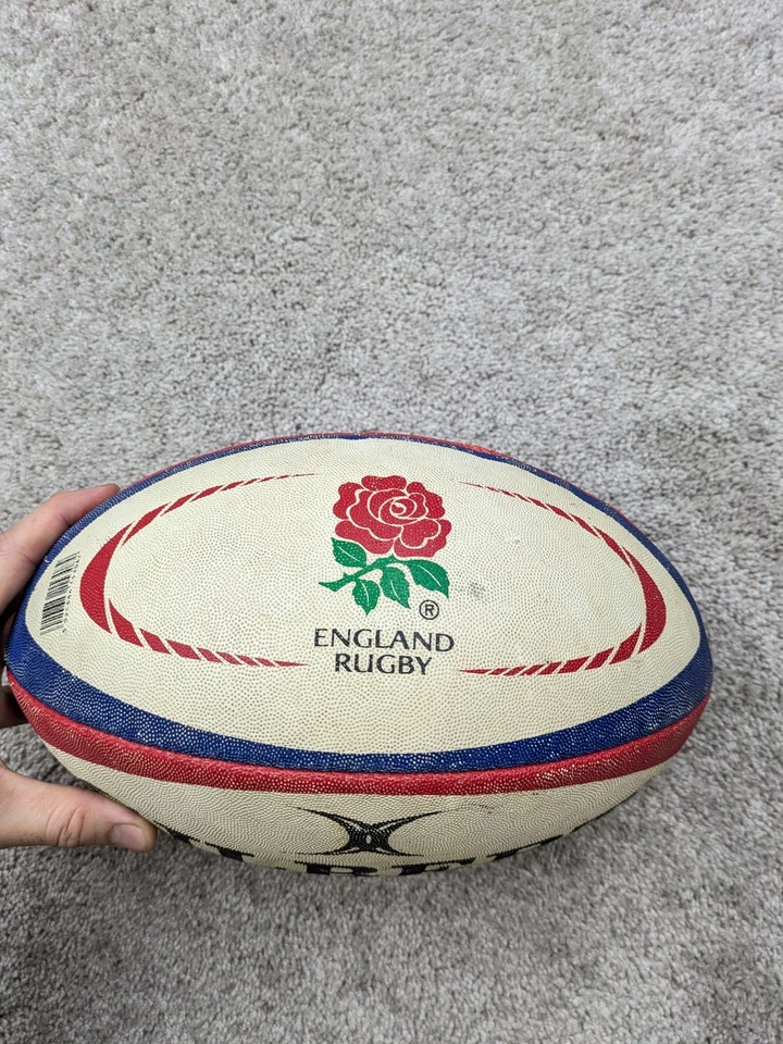 Balón de Rugby Gilbert Inglaterra Réplica Oficial Talla 5 Clásico Inglaterra Rugby Deportes Foto 3 de 4
