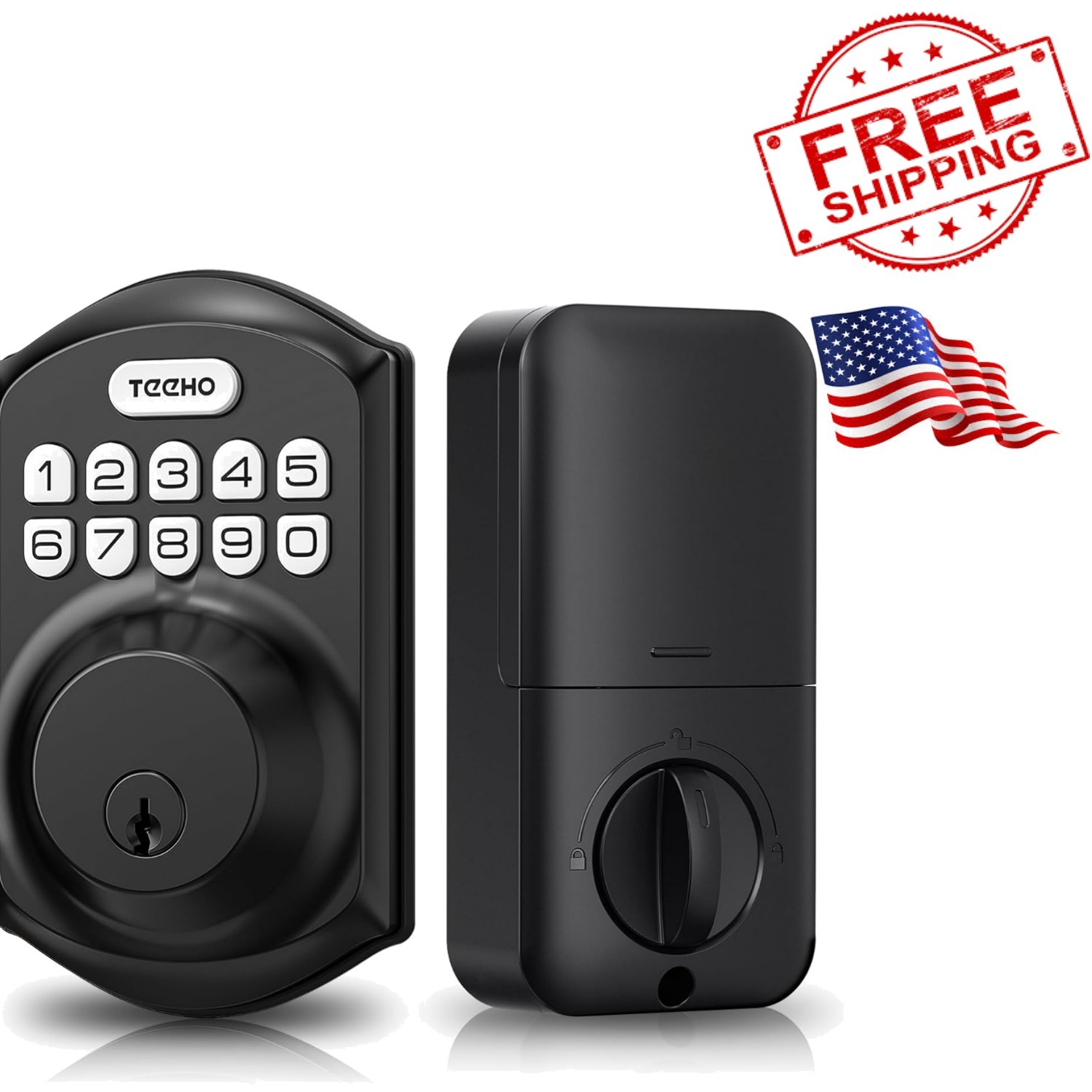 SecureMatte Keyless Entry Deadbolt – Smart, Auto-Lock & Wi-Fi Compatible-image