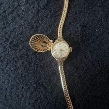 Rotary 9ct Gold Hallmarked Clamshell Bracelet Watch