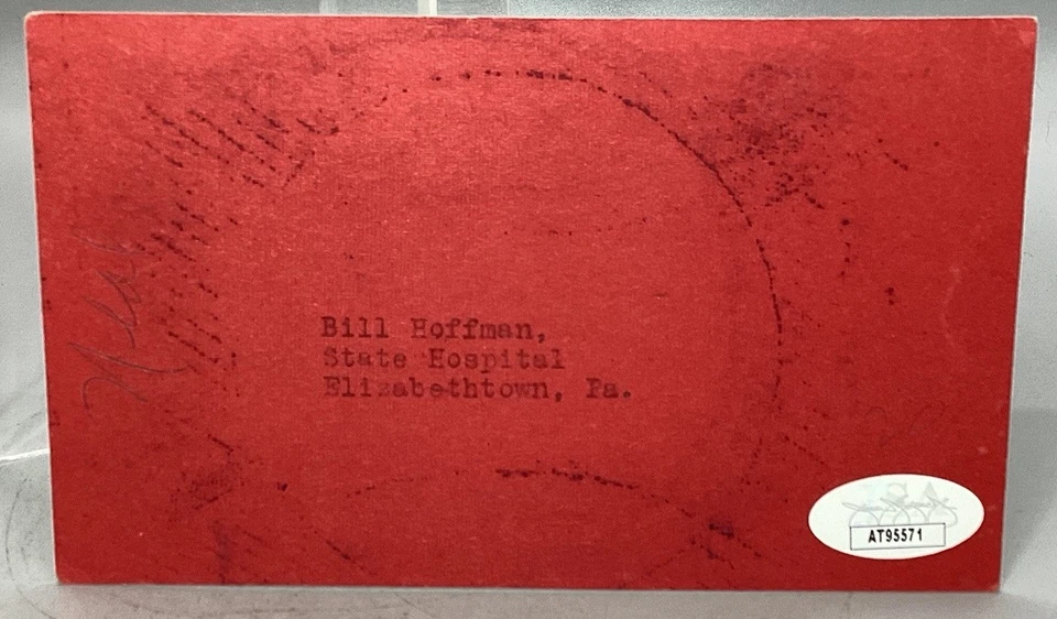 Pee Wee Reese Autographed Index Card - JSA Certified - Image 3 of 4