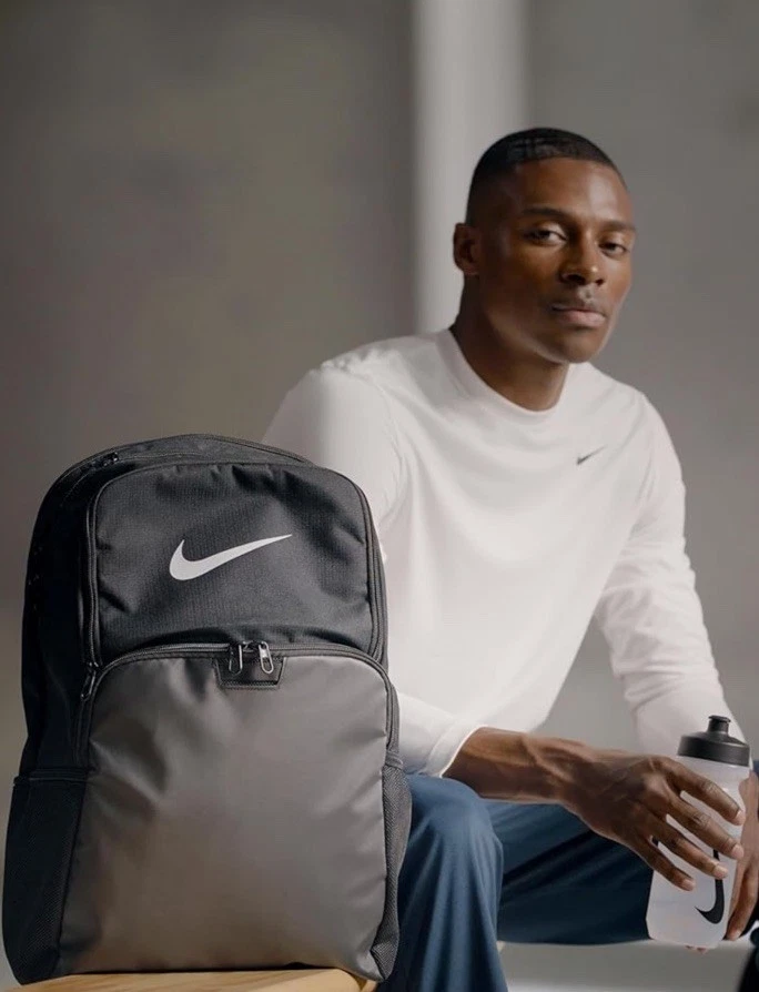 Nike Brasilia Backpack School Gym Travel Bag Back Pack DM3975-010 Black XL - Image 2 of 4