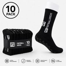 10x Skarpetki Antypolizgowe Pikarskie Sportowe Grip Socks Czarne EU 36-42