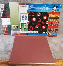 Mixed Bulk Lot sheets SCRAPBOOK PAPER Patterns Solids