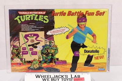 Donatello Turtle Battle Fun Set AFA HIGHEST GRADED 85 POP 1 TMNT Playmates NEW