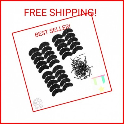 GOETOR Heel Plates 30 PCS Rubber Shoes Heel Taps Tips Repair Pad Replacement for