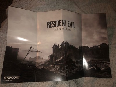 Capcom Resident Evil Requiem Promo Poster Limited Edition Exclusive Ps5 Pin Up