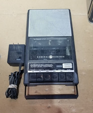 Vtg GE General Electric Slim Cassette Tape Recorder Player Model 3-5015B Tested