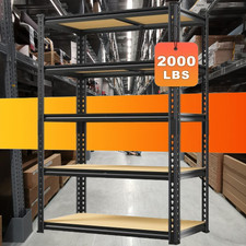 5-Tier Heavy Duty Garage Storage Shelves Adjustable Steel Shelving Unit 2000LBS