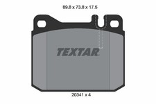 TEXTAR Bremsbelagsatz Scheibenbremse Q+ 2034110 für MERCEDES SL S123 KLASSE W123