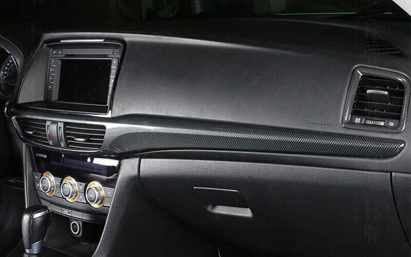 Salpicadero de fibra de carbono ABS para Mazda 6 2014-2015 L&R salida de aire ventilación moldura 2 piezas Foto 4 de 4