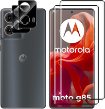 per Motorola Moto G85 5G Vetro Temperato, 2+2 Pezzi 3D Pellicola Protettiva + Pe