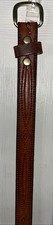 Genuine Full Grain Leather Belt- Tooled Details - 58  