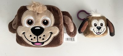 Chuck E Cheese Fun Express Jasper Dog Plush Stuffed Animal & Bag Charm Keychain