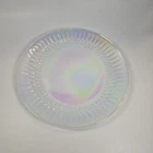 Federal Glass Moonglow Iridescent Milk Glass Dinner Plate
