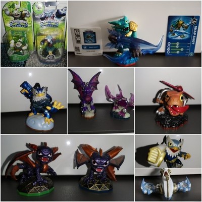 Skylanders 10 Figuren Karten Fahrzeug Cynder Night Shift Spyro Chopper Zoo Lou
