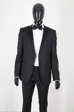 HUGO BOSS Tuxedo, Mod. Haakon/Grady, Size 94 / US 38L, Super 120, Black