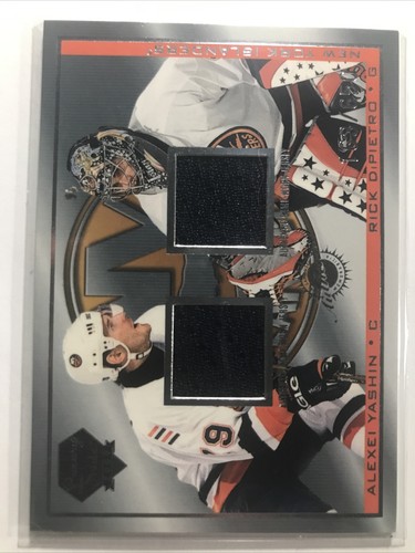 Alexi Yashin / Rick DiPietro 2003-04 Luxury ISLANDERS DUAL GAME USED JERSEY /650