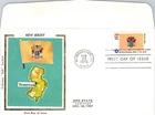 S09-0782, STATE FLAG OF NEW JERSEY, COLORANO SILK FDC