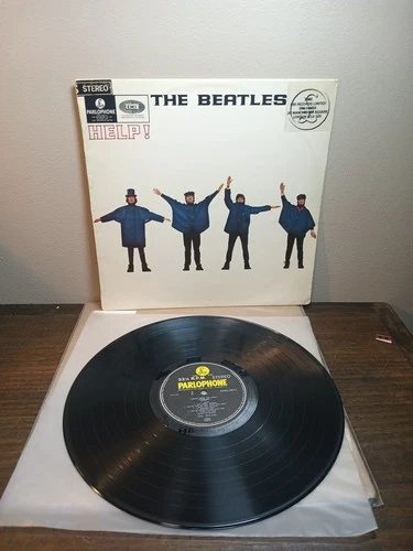The Beatles Help! Australian LP PCSO-3071 Yellow & Black Parlophone Stereo VG+