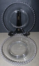 4 Imperial Candlewick Dinner Plates EUC