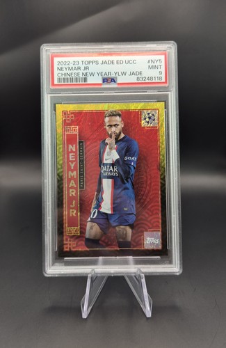 Neymar Jr 2022-23 Topps Jade Edition Chinese New Year Yellow Jade /50 #NY5 PSA 9