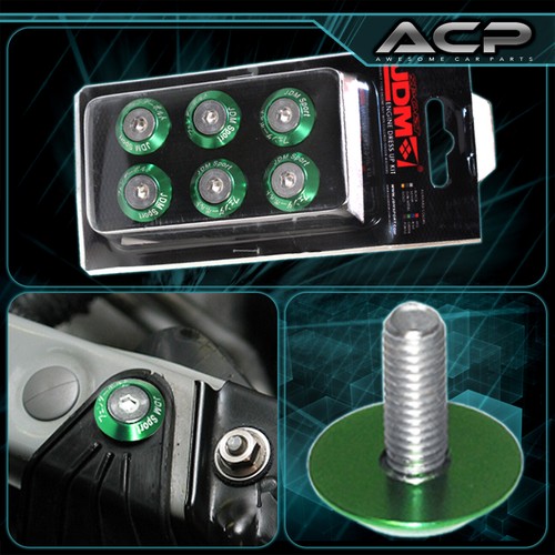 K-Series For Acura Cam Cap/Cup/Header/M8 Hex Fender/Valve Washer+Bolt Green - Picture 6 of 6