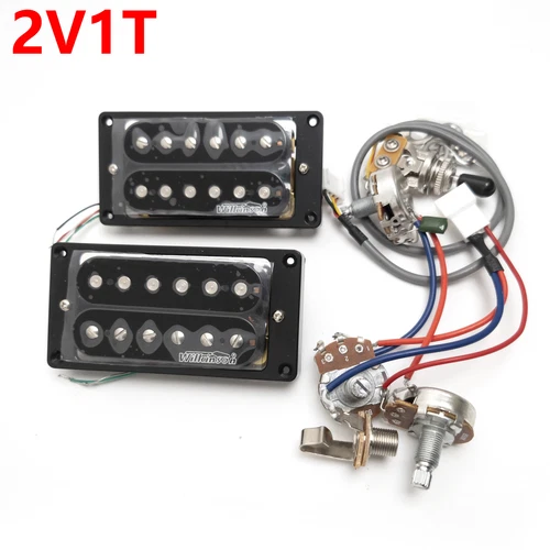 For Gibson Bridge&Neck Pickup Wilkinson Humbucker Pickups 2V1T Wiring Harness 4C
