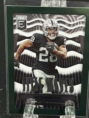 JOSH JACOBS---2023 PANINI DONRUSS ELITE---TITLE WAVES----RAIDERS--FREE SHIPPING - Picture 1 of 2